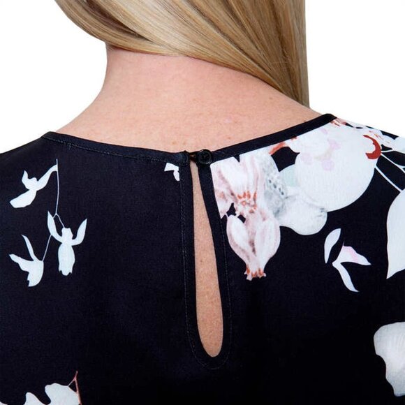 NWOT Mario Serrani High Low Tank Top | Black white - Picture 8 of 13